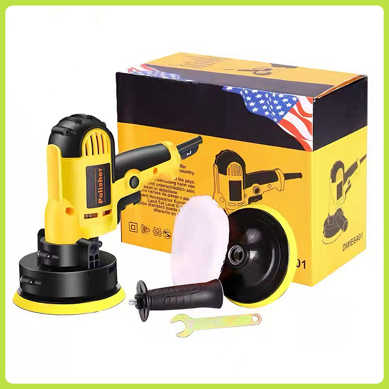 เครื่องขัดเงารถ 950W เครื่องขัดสีรถยนต์ ขัดสีรถ ผ้าขนแกะขัดสี ฟองน้ำขัดสี อุปกรณ์ครบ