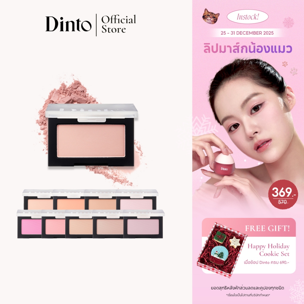 Dinto : Blur-Finish All That Moment Blusher บลัชเบลอผิว [Official Store]