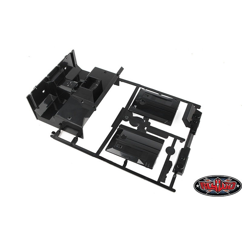 ชุดแต่งบอดี้แข็ง Z-B0229 : RC4WD 2015 Land Rover Defender D90 Interior/Dash and Door Panels