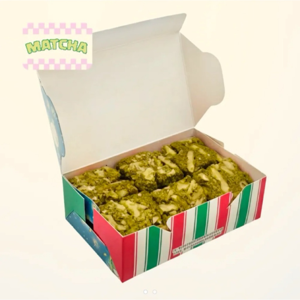 ส่งด่วน !! old school brownie matcha 12 ชิ้น