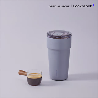 LocknLock แก้วน้ำเก็บอุณหภูมิ หูจับด้านบนพับเก็บได้ Metro Cafe Top Handle (ceramic) ความจุ 710ml. รุ่น LHC4416