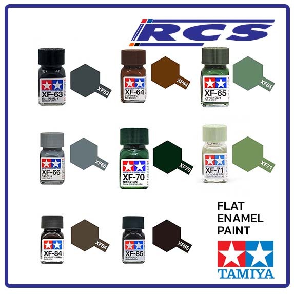 TAMIYA Enamel 80363 XF-63, 80364 XF-64, 80365 XF-65, 80366 XF-66, 80370 XF-70, 80371 XF-71, 80384 XF