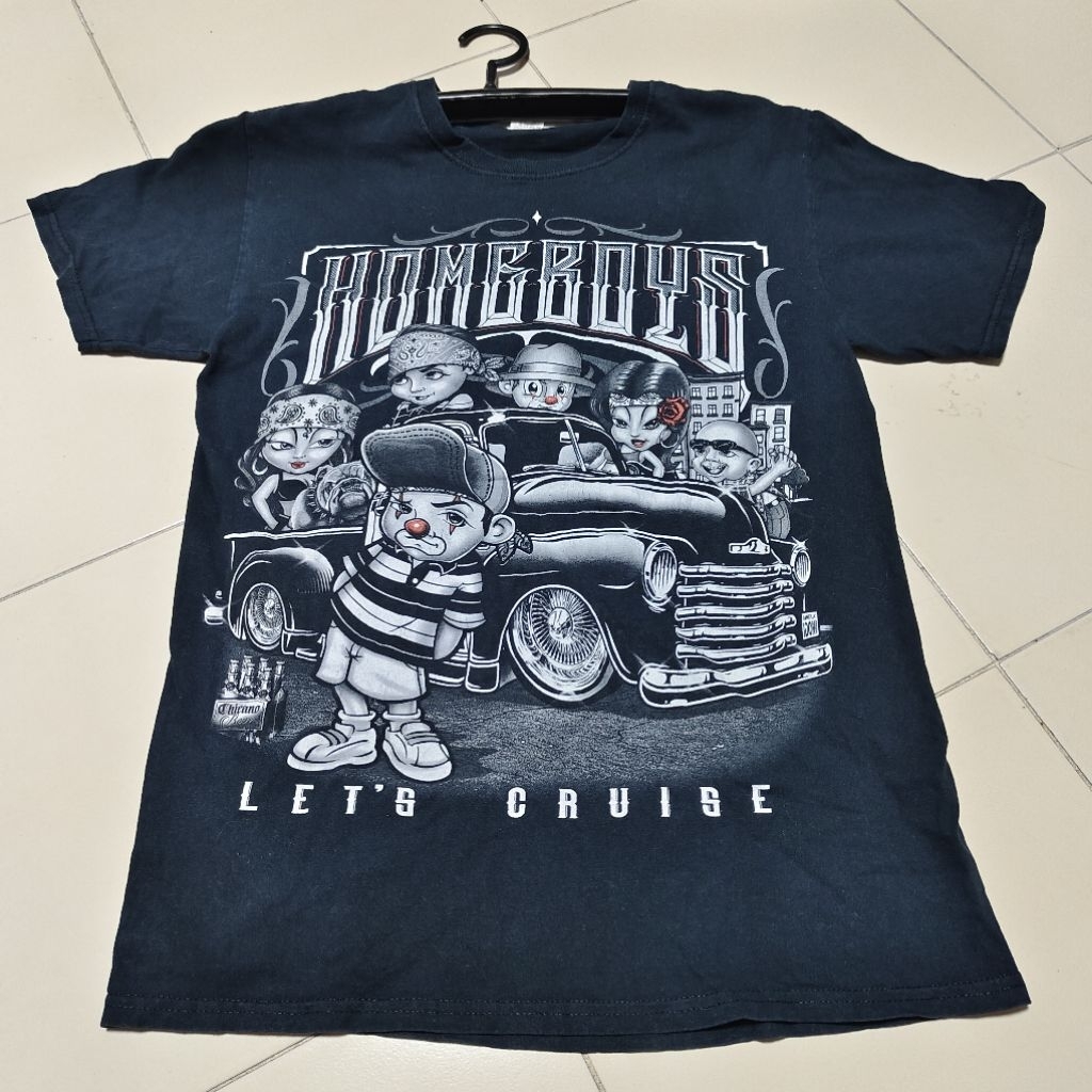 ♥️ดนตรี♥️อก36ยาว27" Homeboys  เสื้อยืดUSAมือ2 #ยืดสวยนำโชค