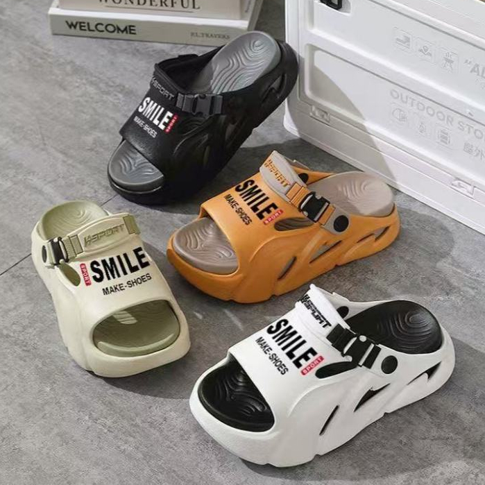 รองเท้าแตะคีบ EVA พื้นนุ่ม เดินสบายเหมือนเหยียบขี้ ปรับสายได้ ชายหญิง