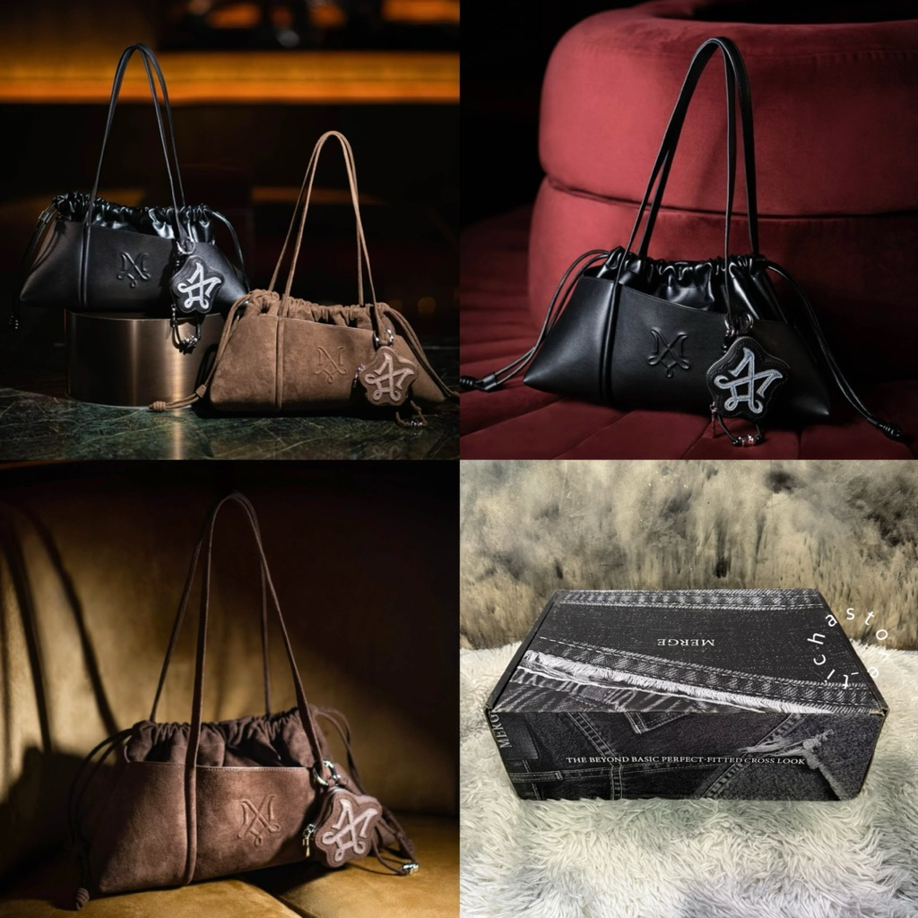 (พร้อมส่ง Lot19/12) กระเป๋า Merge It Bag 26 สี Brown/Black