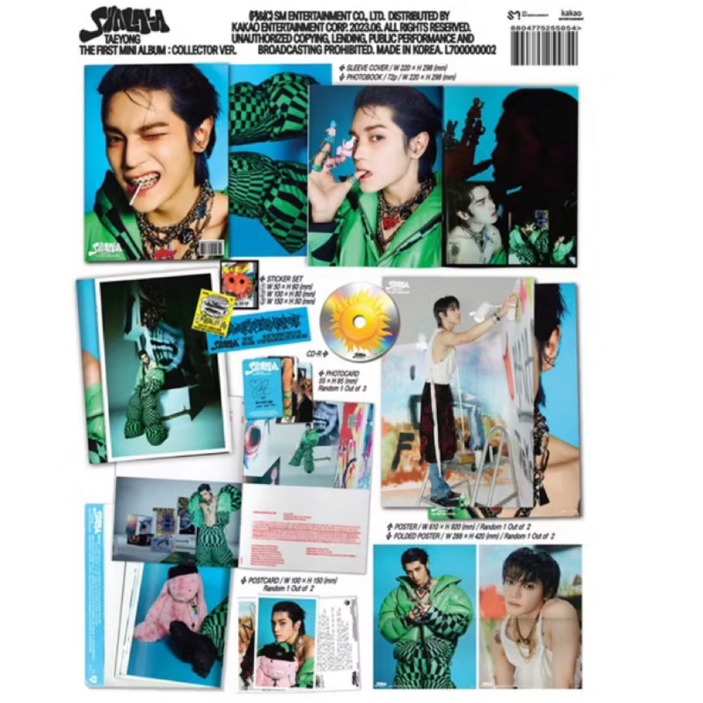 พร้อมส่ง [NCT] อัลบั้ม TAEYONG 'SHALALA' (1st Mini Album) collector ver.