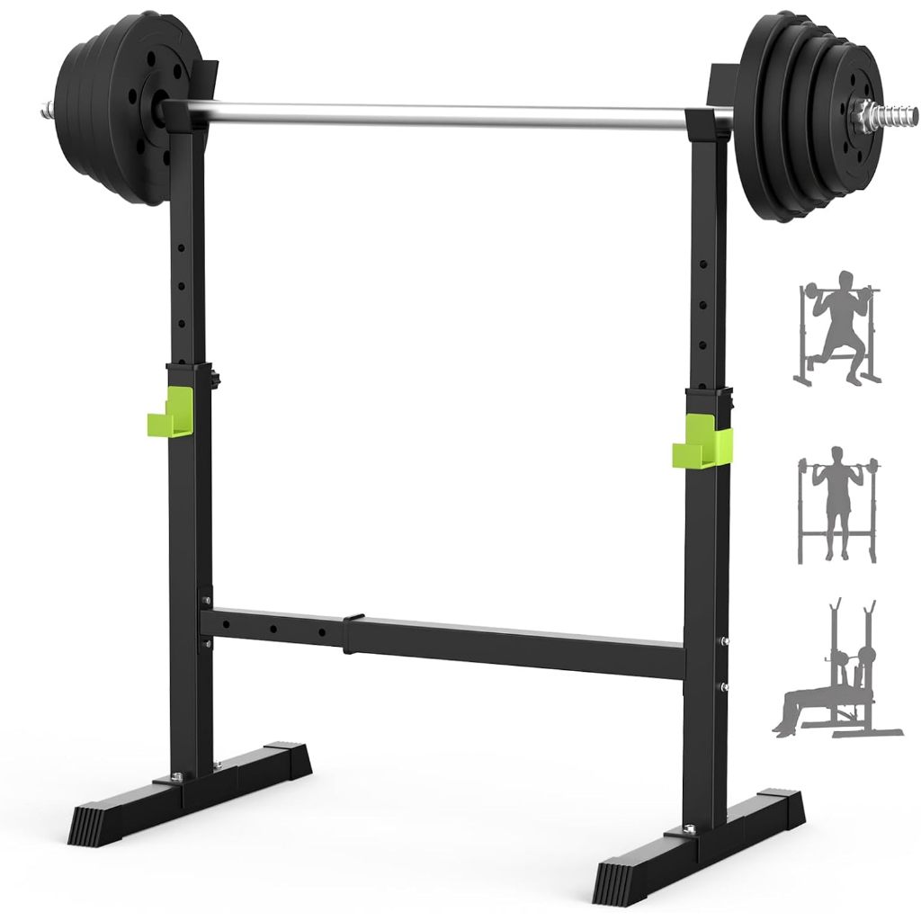 ชั้นวางบาร์เบล แร็ค วาง บาร์เบล รับน้ำหนักได้ 300 kg ชั้น บาร์เบล ที่วางบาร์เบล ที่ยกน้ำหนัก ขาตั้งบาร์เบล