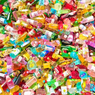 เรซิ่นขวดเครื่องดื่มจิ๋ว DIY คละแบบ (ไม่เรืองแสง)