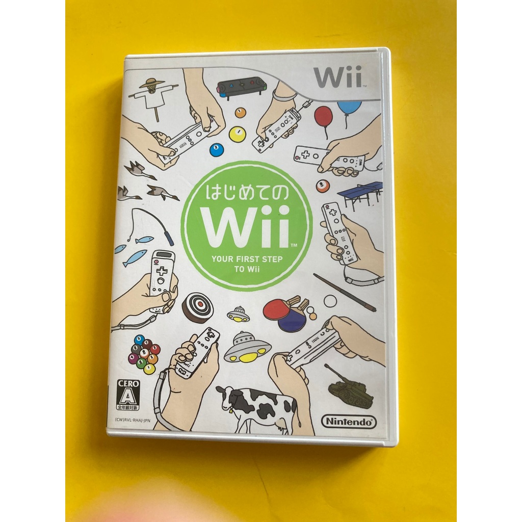แผ่นเกม Wii Play (Hajimete no Wii) ภาษาญี่ปุ่น สำหรับเครื่อง Nintendo Wii (Rare)  ⭐⭐