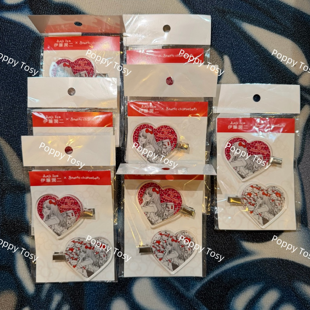 พร้อมส่งจากไทย 🇹🇭 กิ๊บ Junji Ito x Sanrio Tomie x Hello Kitty Hair Clip แท้จากช็อปเซี่ยงไฮ้ (แม่ค้าห
