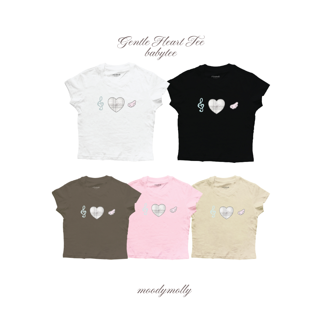 Moodymolly เสื้อเบบี้ที Babytee เสื้อยืด รุ่น Gentle heart tee