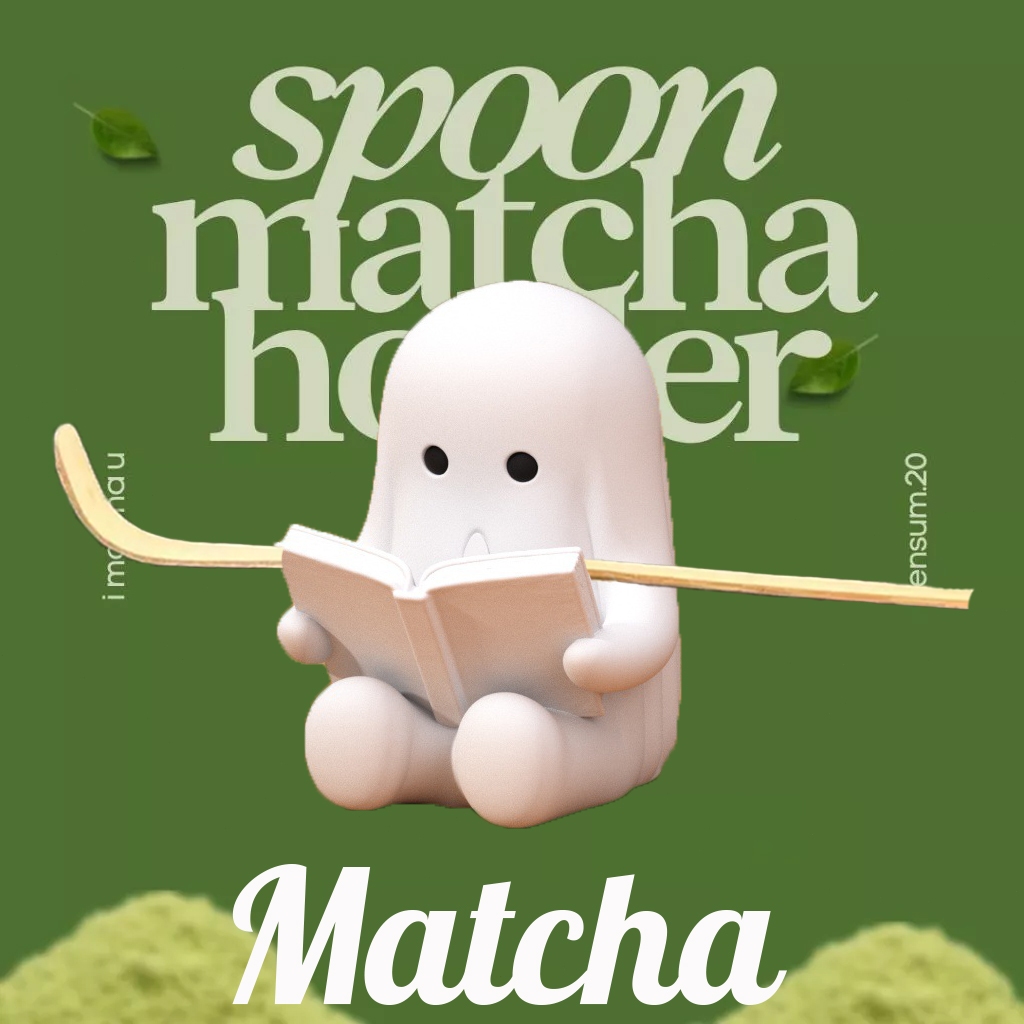 【พร้อมส่งในไทย】ที่วางช้อนตักชา มัจฉะ spoon matcha holder 🍵Halloween Ghost Ornaments