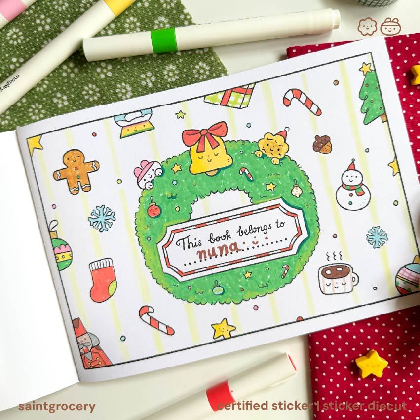 สมุดระบายสี winter story coloring book | saintgrocery ราคา ถูกที่สุด ดีลบีเคเค แกลเลอรีภาพที่ 2