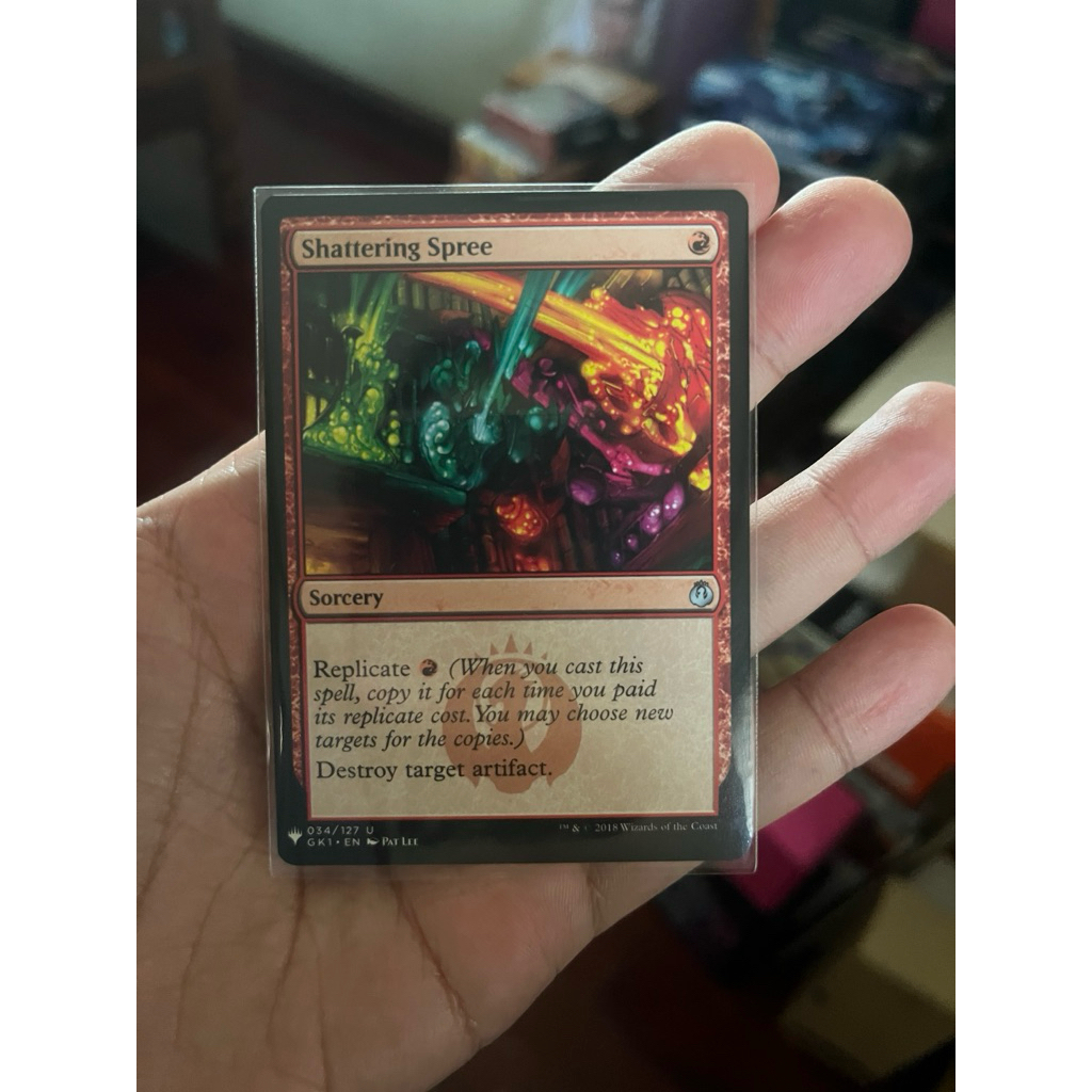 การ์ด MTG Shaterring Spree Red Magic the gathering EDH สภาพ Ex-Nm