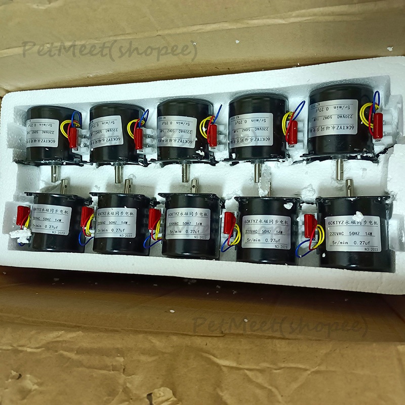 ถูก🎉มอเตอร์60ktyz มอเตอร์แม่เหล็กถาวร 2.5/5/10/15รอบ มอเตอร์ไฟฟ้า 220v มอเตอร์เกียร์ มอเตอร์รอบต่ำ มอเตอร์ซิงโคร - รูปที่ 6