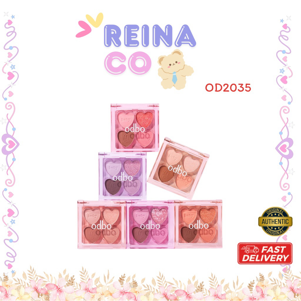 OD2035 Baby Cutesy palette  โอดีบีโอ เบบี้ คิ้วท์ซี่ พาเลท