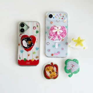 amuse.stuff-Spin Griptok flower ที่ติดหลังมือถือหมุนได้แบบฐานกาว