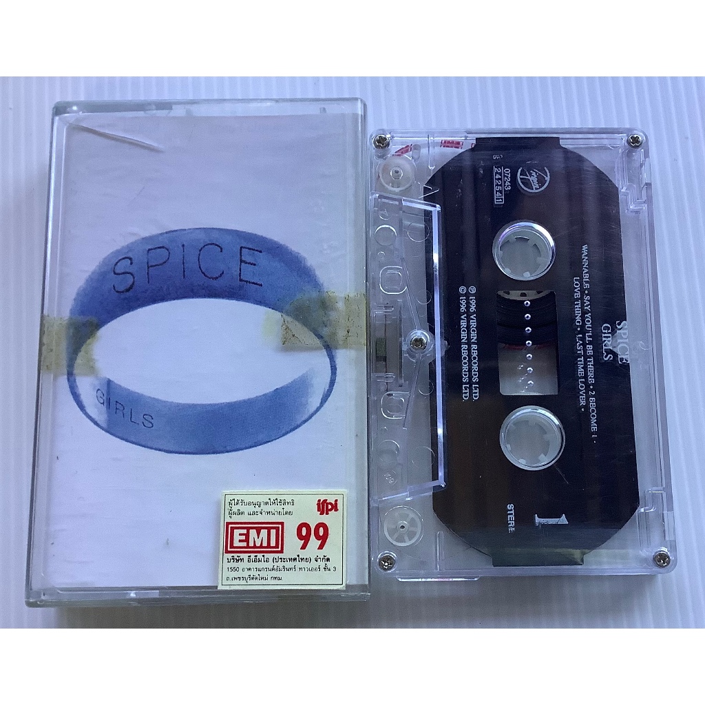 Cassette Tape เทปคาสเซ็ตเพลง Spice Girls อัลบั้ม Spice แรก ลิขสิทธิ์ Wannabe 2 Become 1