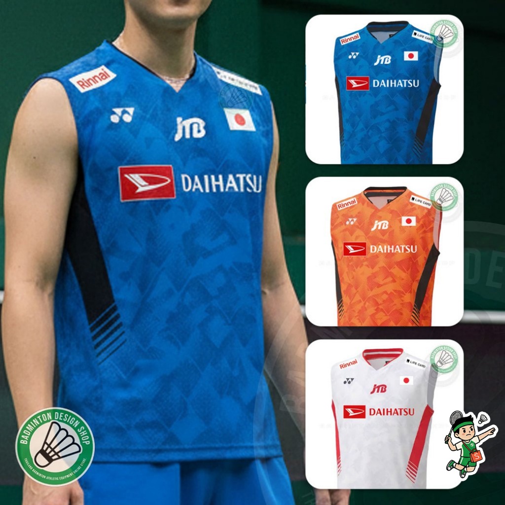 [ส่งจากไทย] เสื้อแบดมินตัน ทีมชาติญี่ปุ่น ชุดโอลิมปิค พร้อมสกรีนธงชาติ สปอนเซอร์ สินค้าส่งตรงจากไทย (ไม่ใช่ร้านจีน)