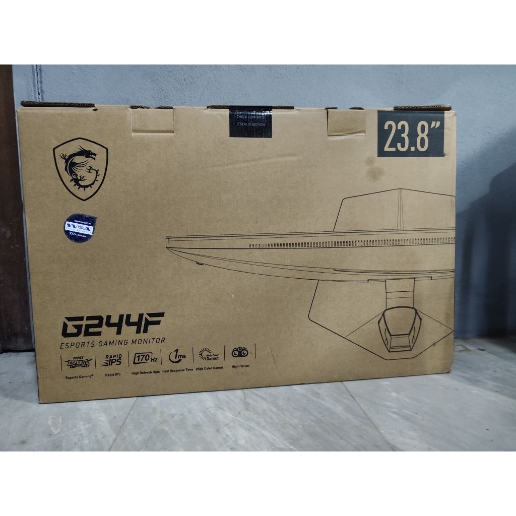 จอคอม 24นิ้ว 170Hz MSI G244F ประกันยาว