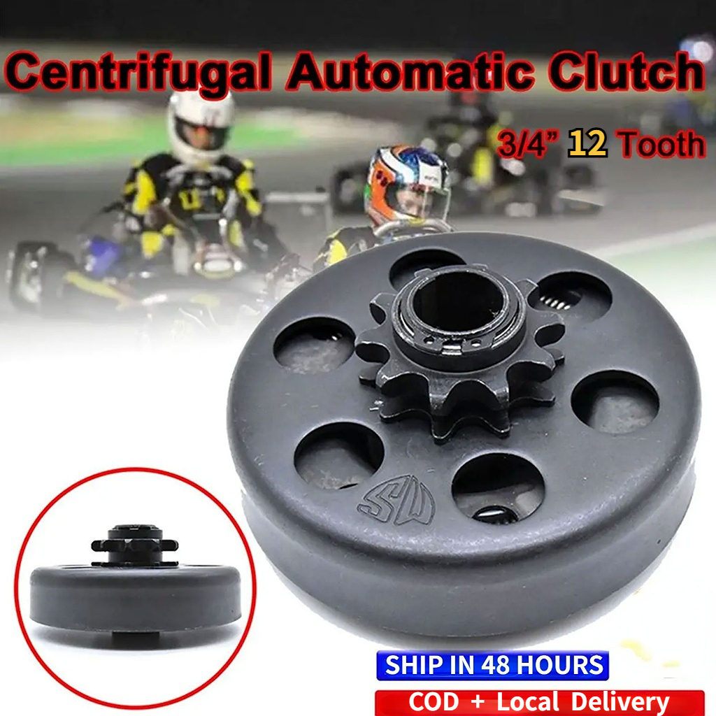 ถูกที่สุด 19mm Centrifugal Automatic Clutch 3/4" 12Tooth 35 Chain For GO Kart Fun Karting Easy Care High Quality🔥🔥🔥COD