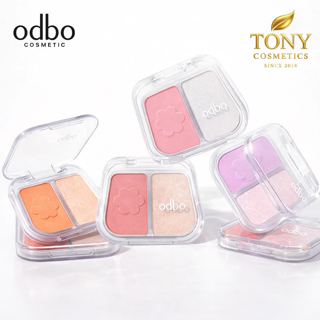 ส่งด่วน/ส่งทันที ODBO DUO FUSE BLUSH & HIGHLIGHT โอดีบีโอ ดูโอ้ ฟิวส์ บลัช แอนด์ ไฮไลท์ OD1333 ปริมาณ 3+3กรัม