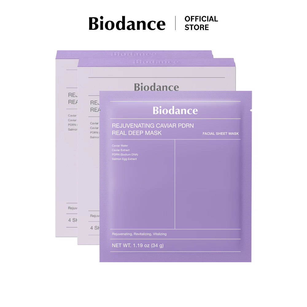 BIODANCE Rejuvenating Caviar PDRN Real Deep Mask (34g*8ea)