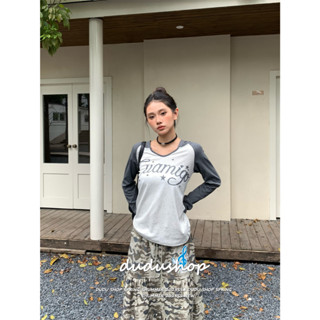 [Color-blocked letter hoodie]เสื้อฮู้ดแฟชั่นฮิปฮอปทรงเข้ารูป…