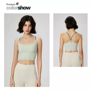 สปอร์ตบราทรงยาว แผ่นรองเย็บติด ปกปิดปรับรูปร่าง นุ่มกระชับ ไม่โป๊ Nuls Fabric