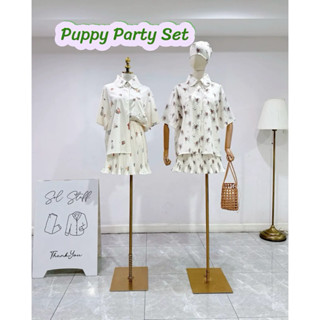 Rabbit short skirt pleated setเซตเสื้อปกหูกระต่าย+กระโปรงซับ…