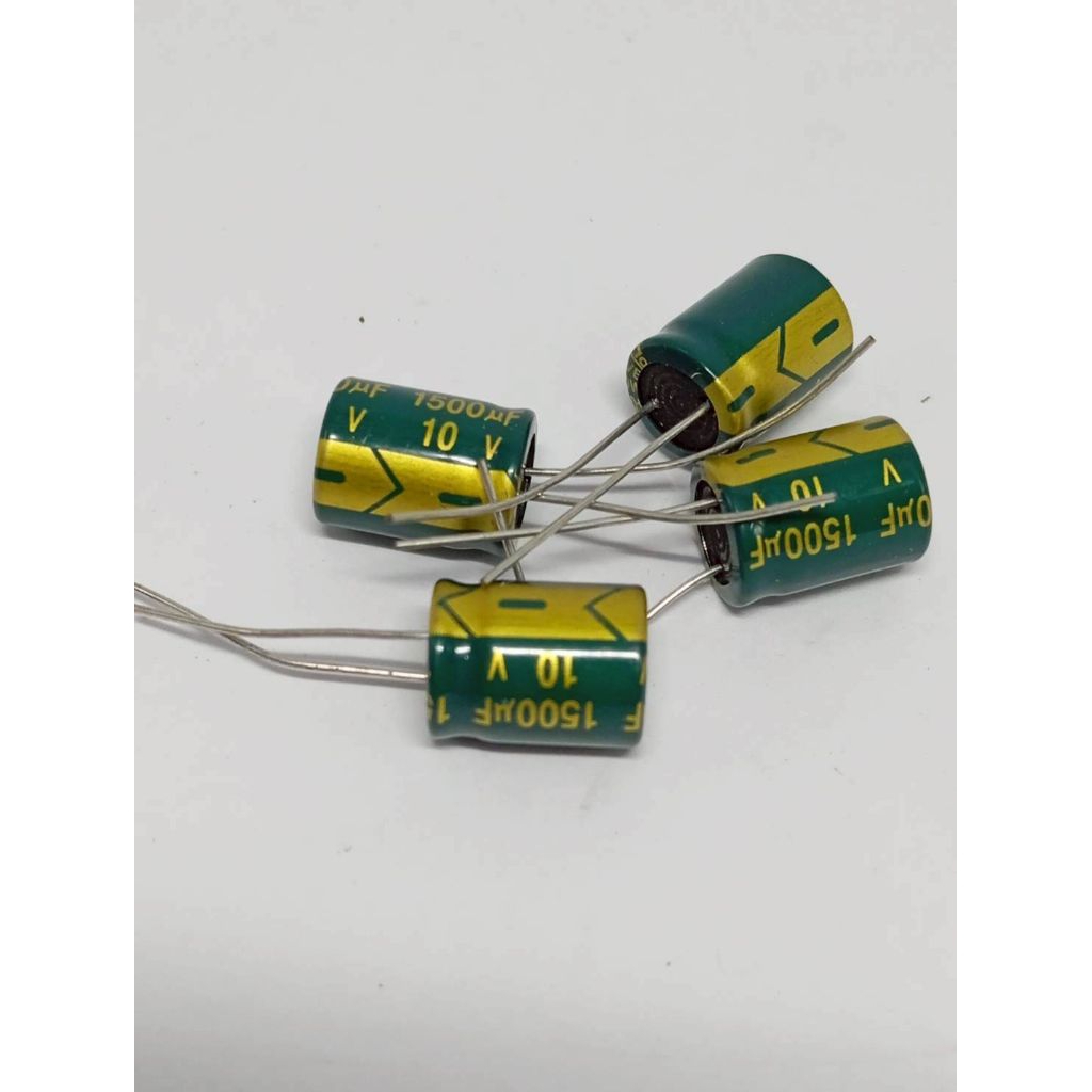 Capacitor Electrolyte 1500uF 10Vคาปาซิเตอร์ สำหรับอิเล็กทรอนิกส์ ใช้งานหลากหลาย พร้อมส่ง