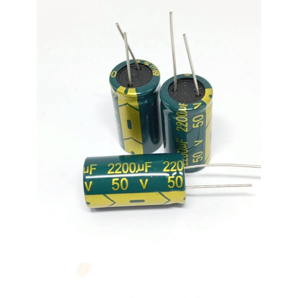 Capacitorsคาปาซิเตอร์ 2200uF 50V สินค้าของทางร้าน ถ่ายจากงานจริง พร้อมส่ง