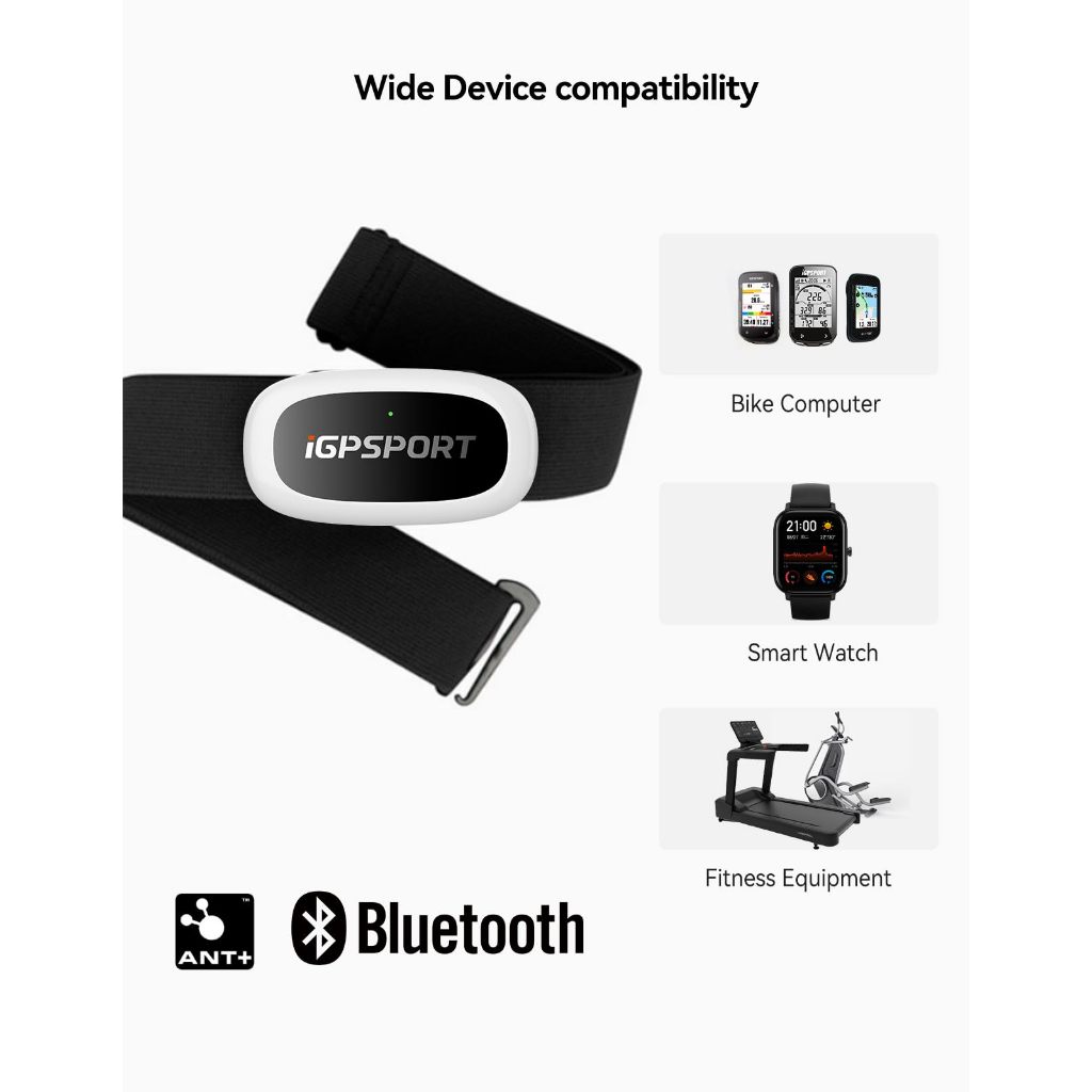 (แท้ ศูนย์ไทย) IGPsport สายวัดอัตราการเต้นหัวใจ วัดฮาร์ทเรต Heart Rate Monitor HR50 , HR70 (แท้ ศูนย์ไทย ประกันไทย 1 ปี)