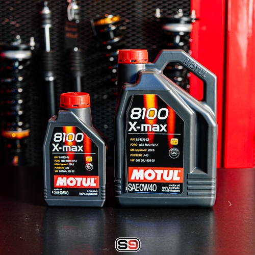 น้ำมันเครื่องเบนซิน Motul 8100 X-Max  0W40  สังเคราะห์แท้100% (S9)