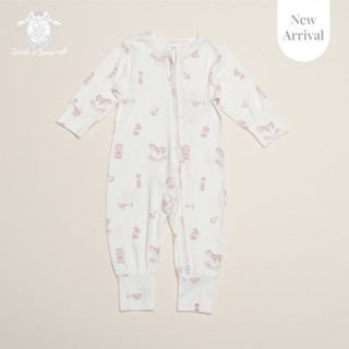 Sririta X Snow Owl ชุดหมี ชุดรอมเปอร์แบบซิป 6 - 12 เดือน Zip…