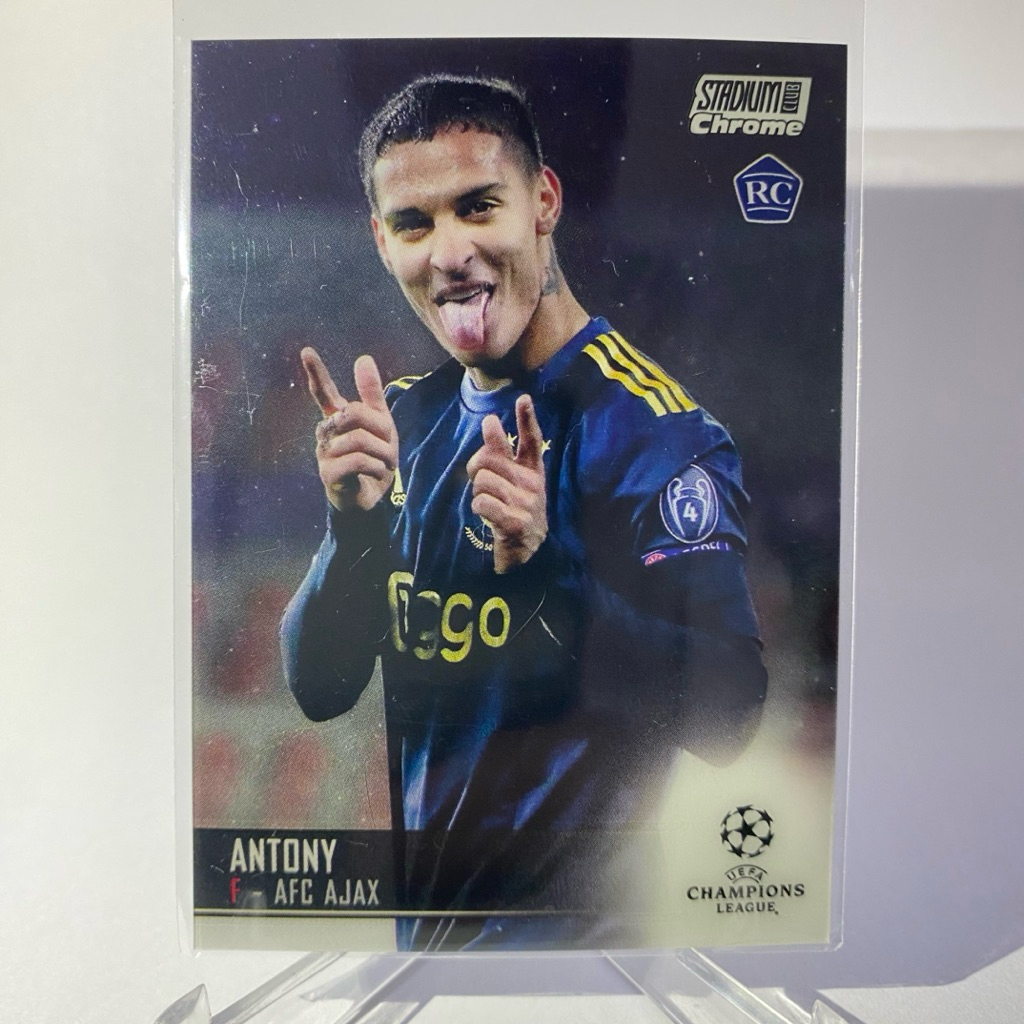 การ์ดนักกีฬาฟุตบอล ANTONY, RC, AJAX, TOPPS STADIUM CHROME 2021