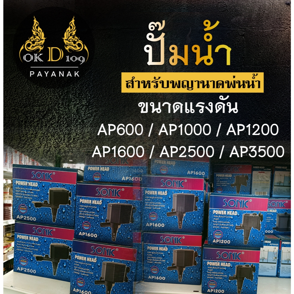 ปั๊มน้ำพญานาค ปั๊มน้ำพุพญานาค ปั๊มน้ำ พญานาค AP รุ่น AP600 AP1000 AP1200 AP1600 AP2500 AP3500