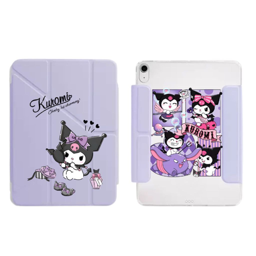 (F2-I)เคสไอแพดแกนY-ถอดปกครึ่ง(ไม่มีช่องปากกา)หลังแข็งใสกิ๊ง-Air4/Air5/Air611”Gen10/Gen11/Pro11”2024(