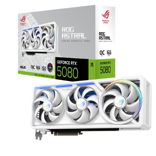 ASUS ROG ASTRAL RTX5080 OC WHITE 16GB GDDR7