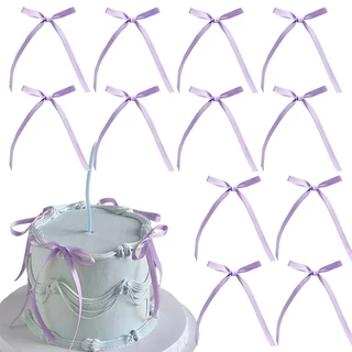 โบว์ตกแต่งหน้าเค้ก โบว์จิ๋ว ริบบิ้นโบว์ ตกแต่ง Cake decorating bows mini bows ribbon bows.