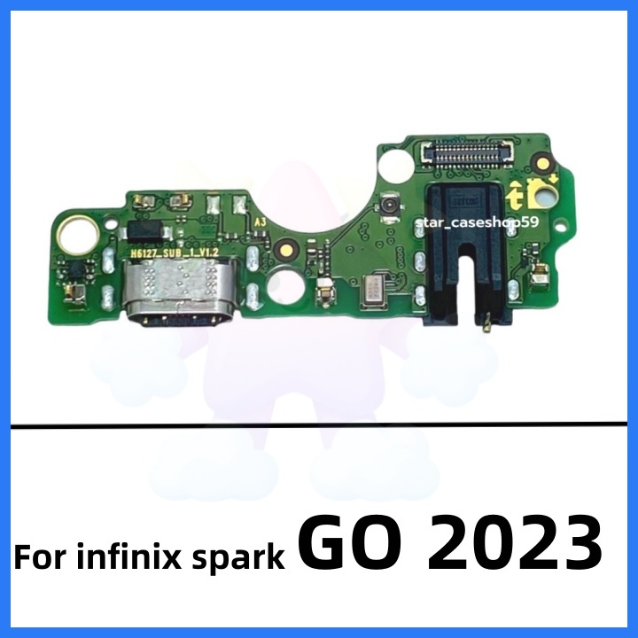 USB แพรตูดชาร์จ SPARK GO 2023 แพรก้นชาร์จ SPARK GO 2023 แพรไมค์ แพรสมอ Charging Connector Port Flex Cable