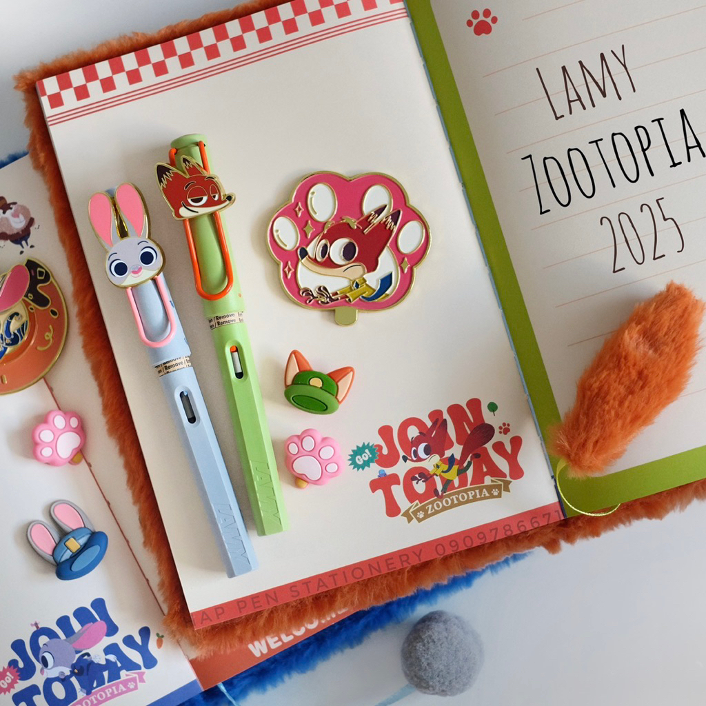 **พร้อมส่งจ้า**ไม่มีในไทย🦊🐰🔹Lamy x Disney Zootopia Nick & Judy 2025🐰🦊  ปากกา ลามี่ หมึกซึม ซูโทเปีย 