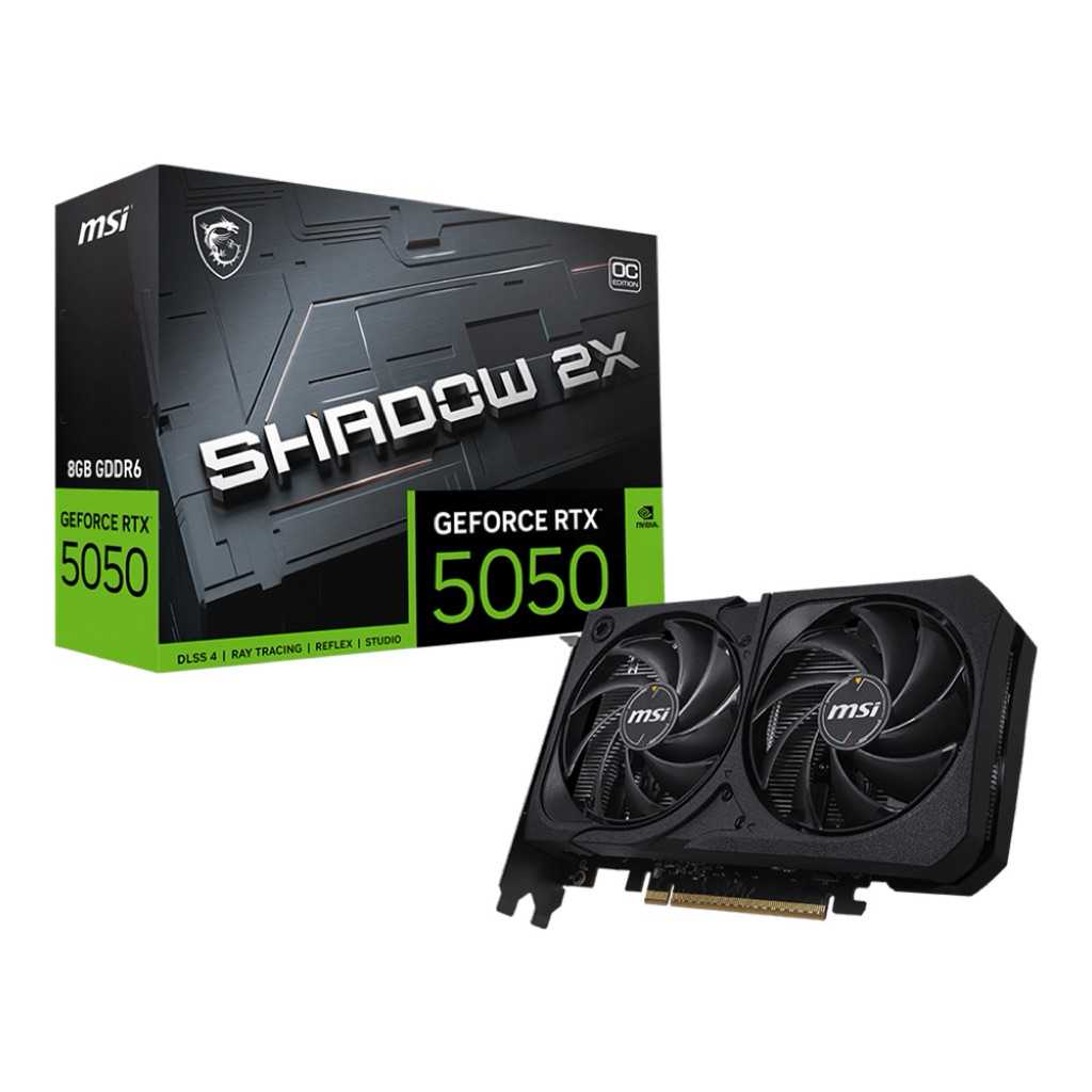 VGA MSI RTX5050 SHADOW 2X OC 8GB (การ์ดจอมือสอง)