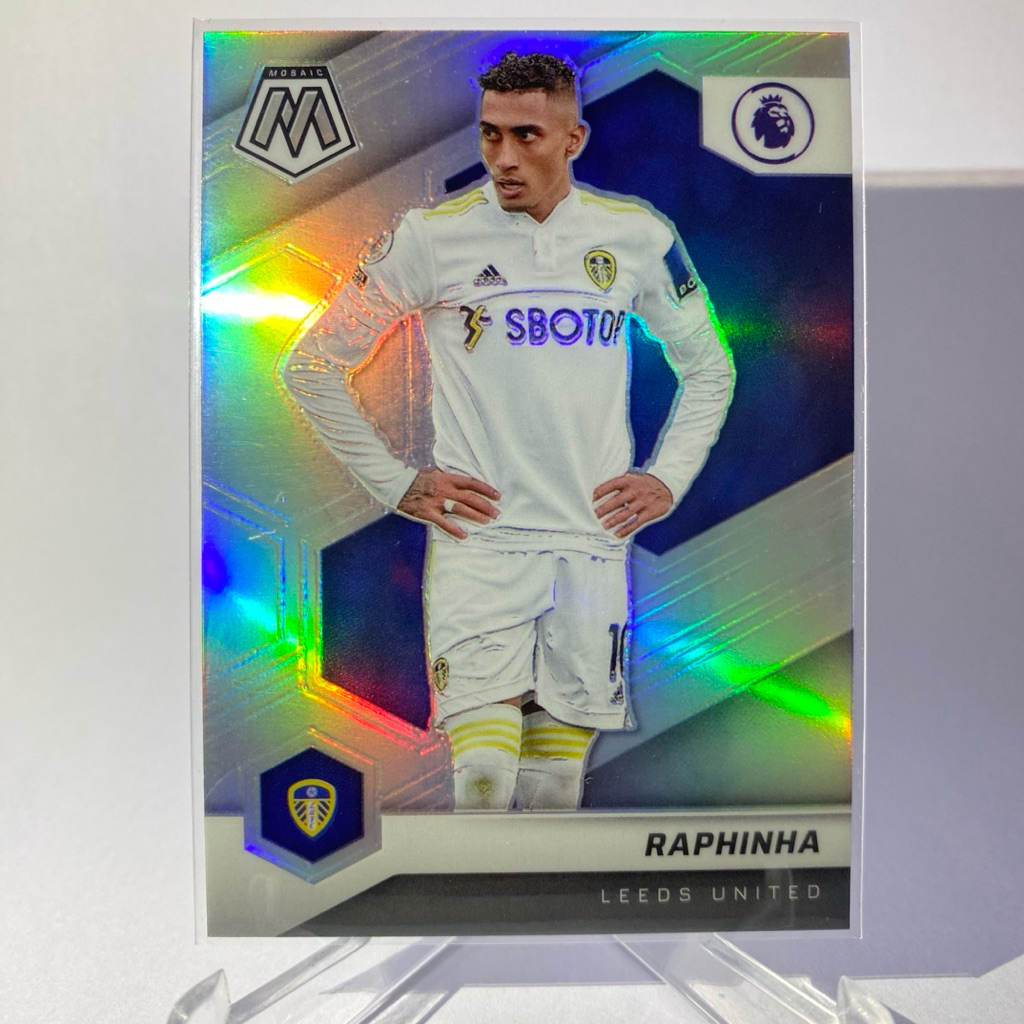 การ์ดนักฟุตบอล RAPHINHA, LEEDS UNITED, (PRIZM), PANINI MOSAIC 2022