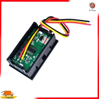 โวลต์มิเตอร์ดิจิทัล DC 0 -100V แบบ 3 สาย จอ LED 0.56 นิ้ว ใช้ไฟเลี้ยงแยก 3 -30V (Digital DC Voltmeter)