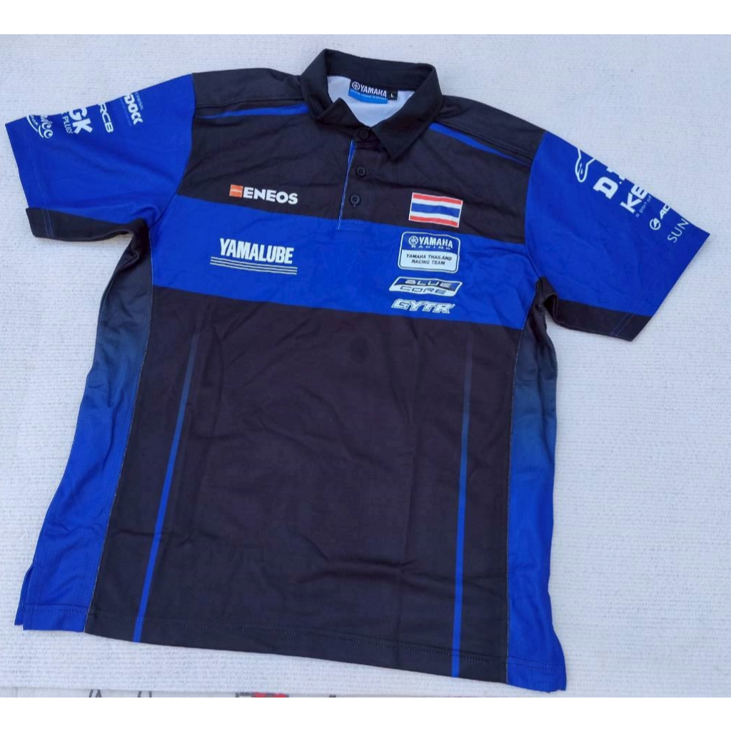 ของแท้ KELA YAMAHA YAMALUBE เสื้อโปโล ยามาฮ่า เรซซิ่ง ของแท้ศูนย์ Genuine MOTOR SPORT POLO-SHIRT ใหม