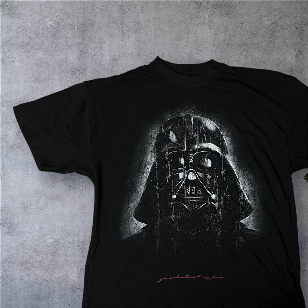 The Power Of The Dark Side Vader "Premium" Oversized Tee in Black
