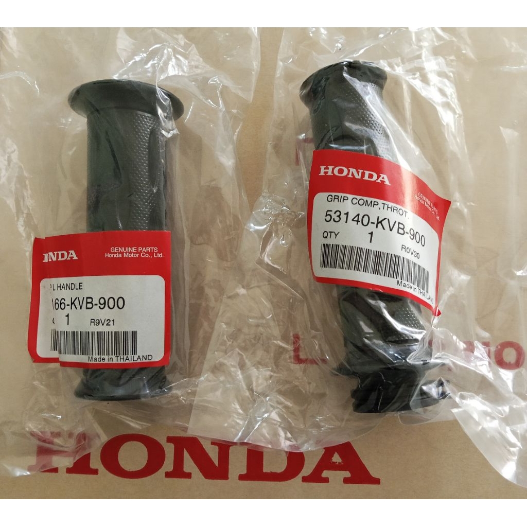 ปลอกแฮนด์ ปลอกคันเร่ง Click 110 คาร์บู แท้ศูนย์HONDA 53140-KVB-900, 53166-KVB-900