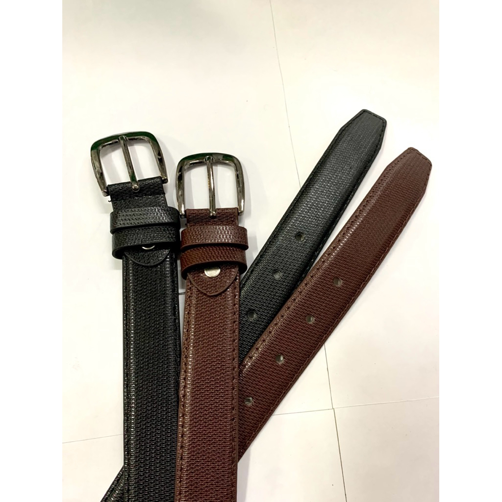 เข็มขัดผู้ชายเส้นเล็ก แบบหัวเจาะ สไตล์เรียบหรู ใส่ได้กับทุกการแต่งตัว (30357)