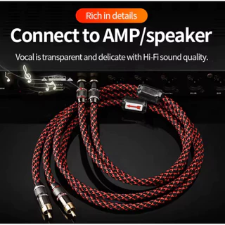 (Lotใหม่ล่าสุด ราคาต่อคู่) สาย rca เกรดไฮไฟเสียงดีมาก สายสัญญาณแท้คุณภาพสูง canare l-4e6s ของใหม่ ราคาพิเศษมีจำกัดครับ